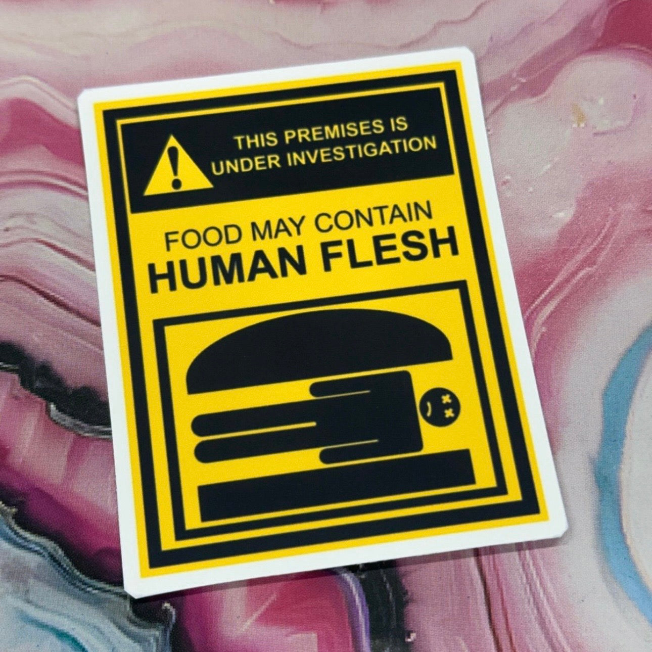 Burger Family Poster Sticker