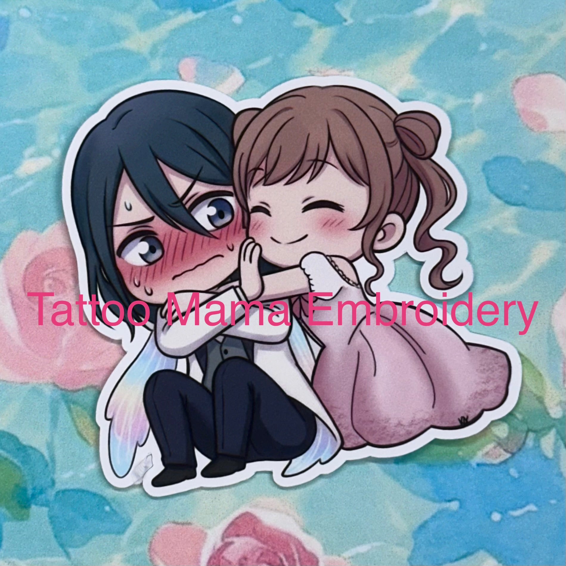 Shy Couple Sticker