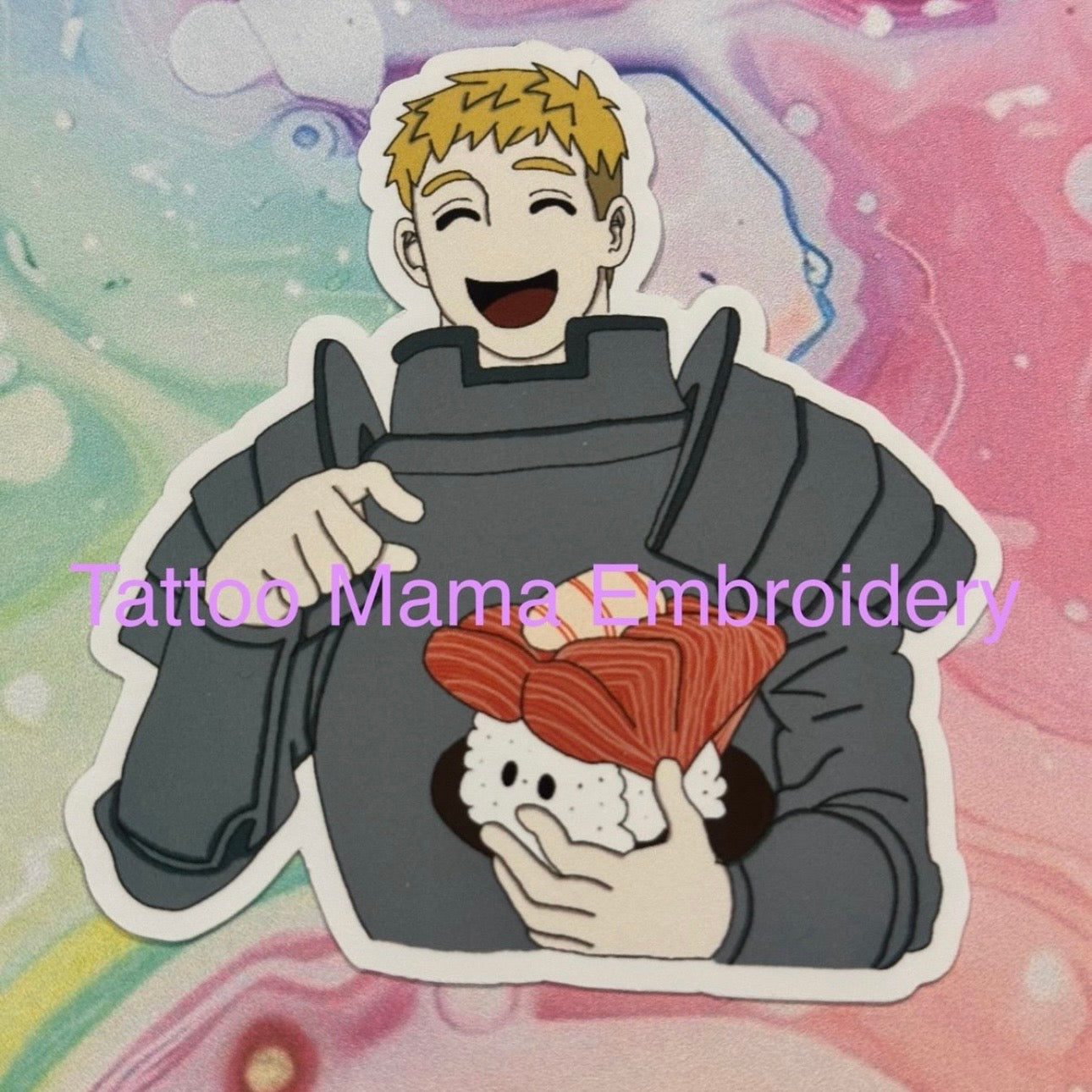 Eating Sushi Sticker