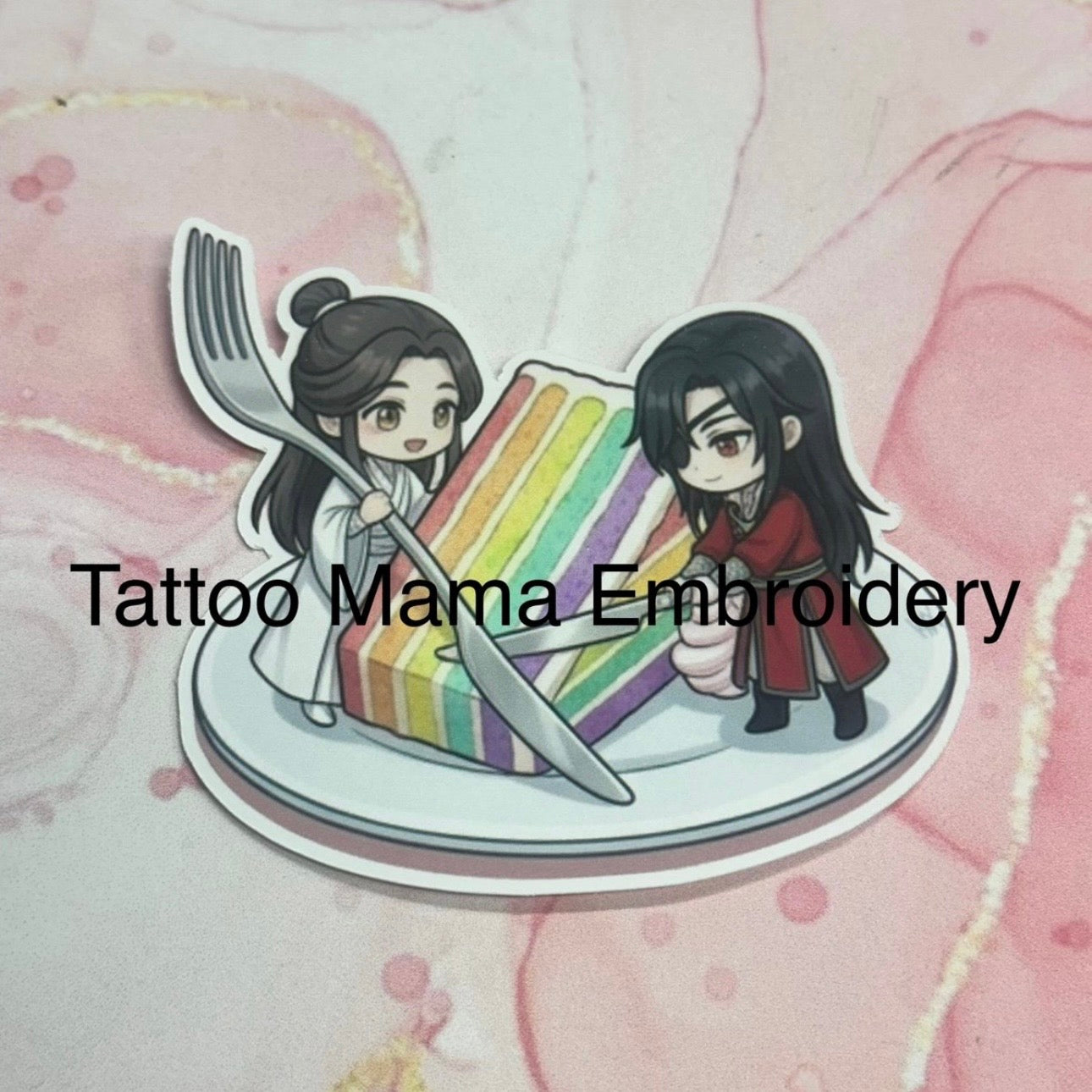Cake Couple Sticker