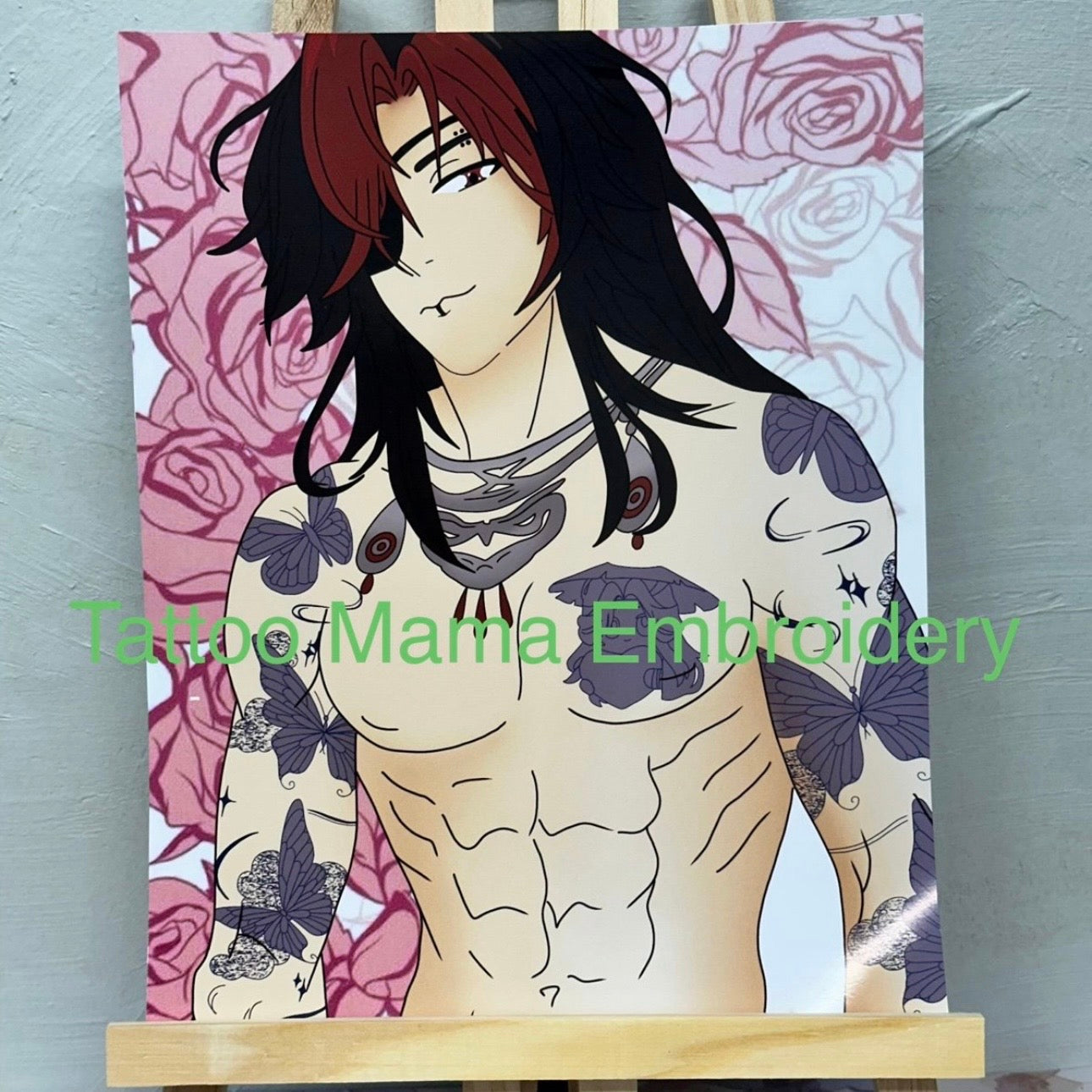 Tattooed Ghost King Print