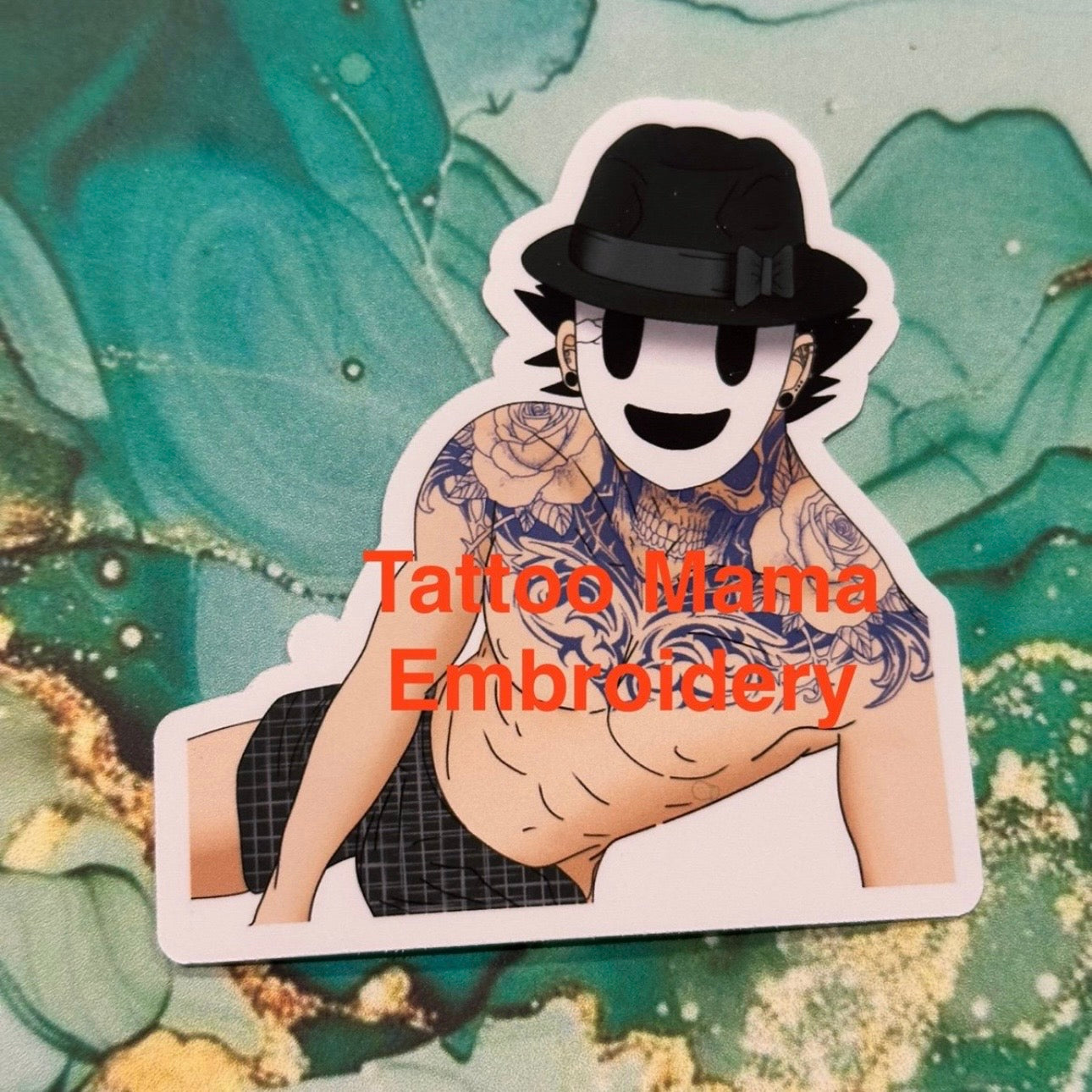 Tattooed Mask Sticker