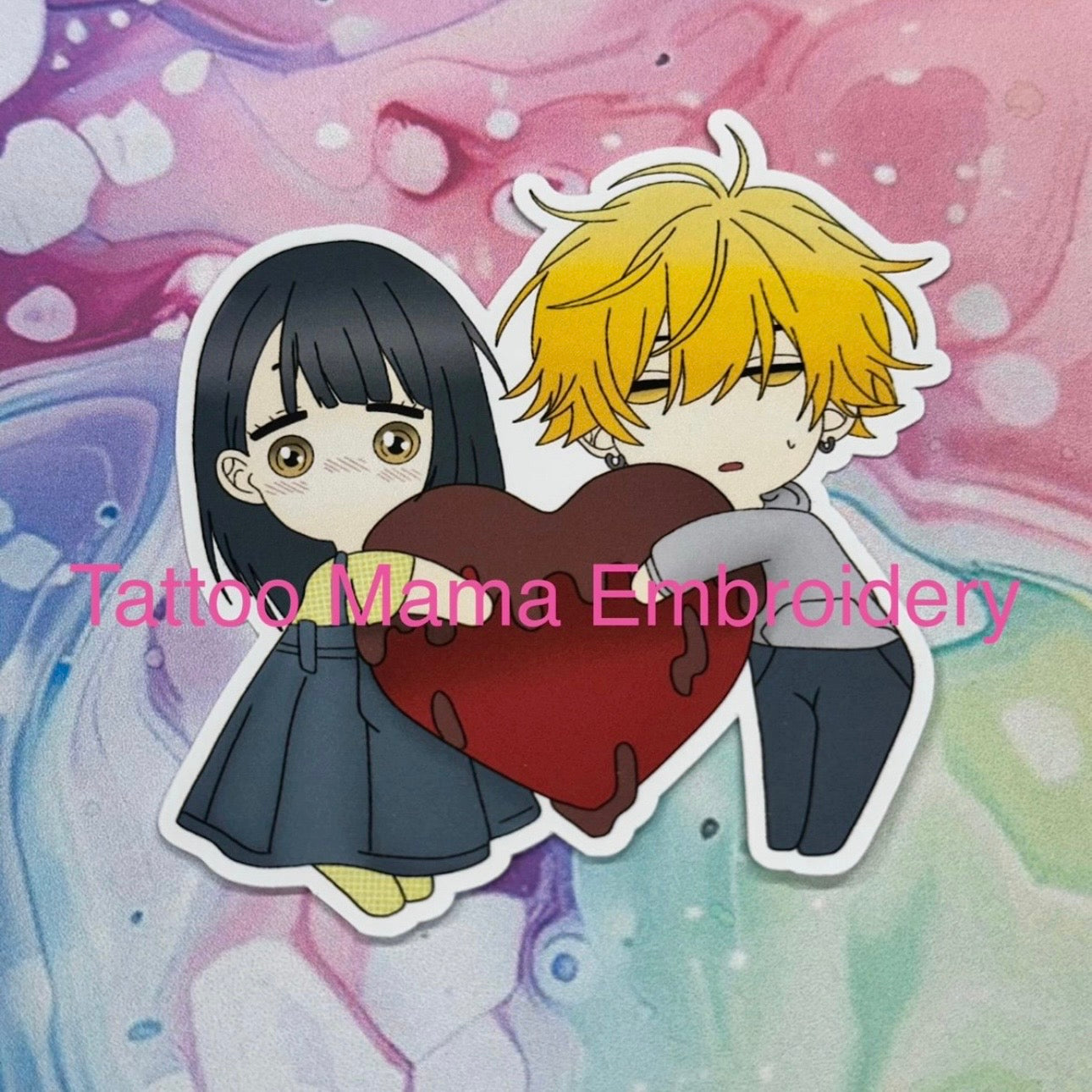 Heart Couple Sticker