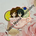Couple in Tea Cup Sticker