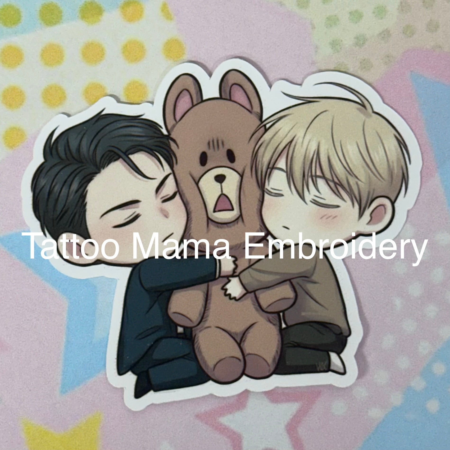 Teddy Bear Gangsta & Lovesick College Student Sticker