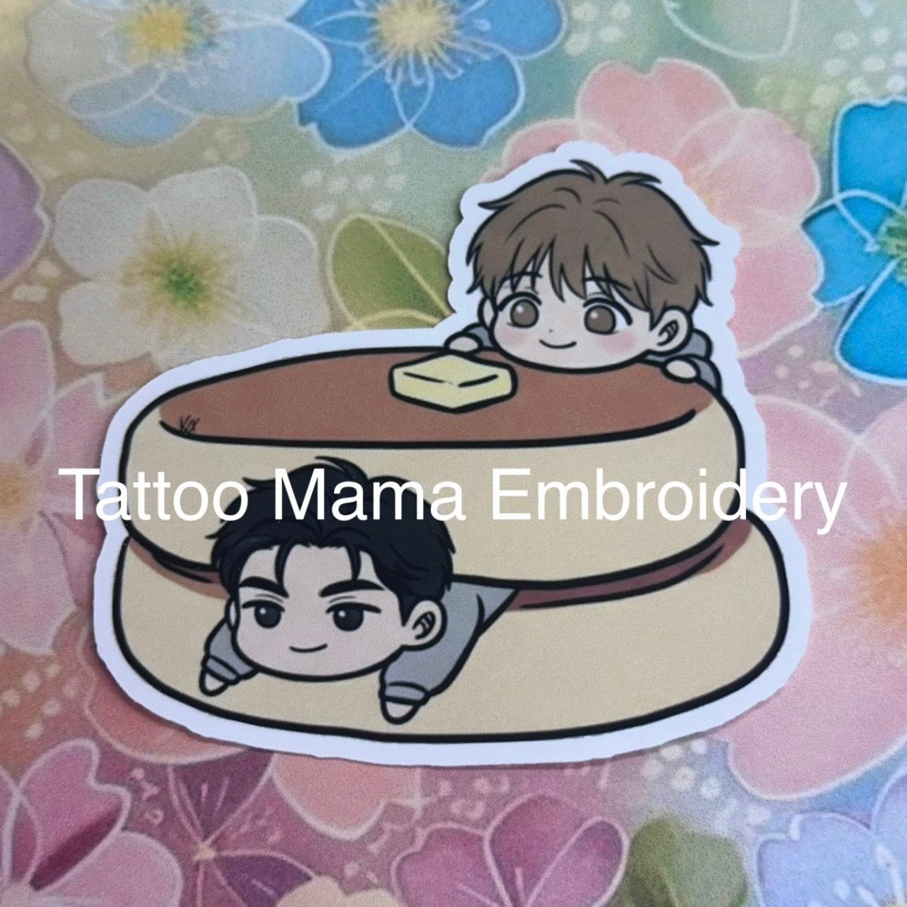 Pancake Couple Sticker