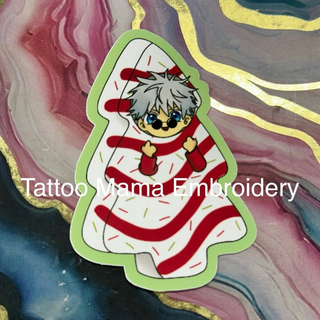 Christmas Cake Sticker