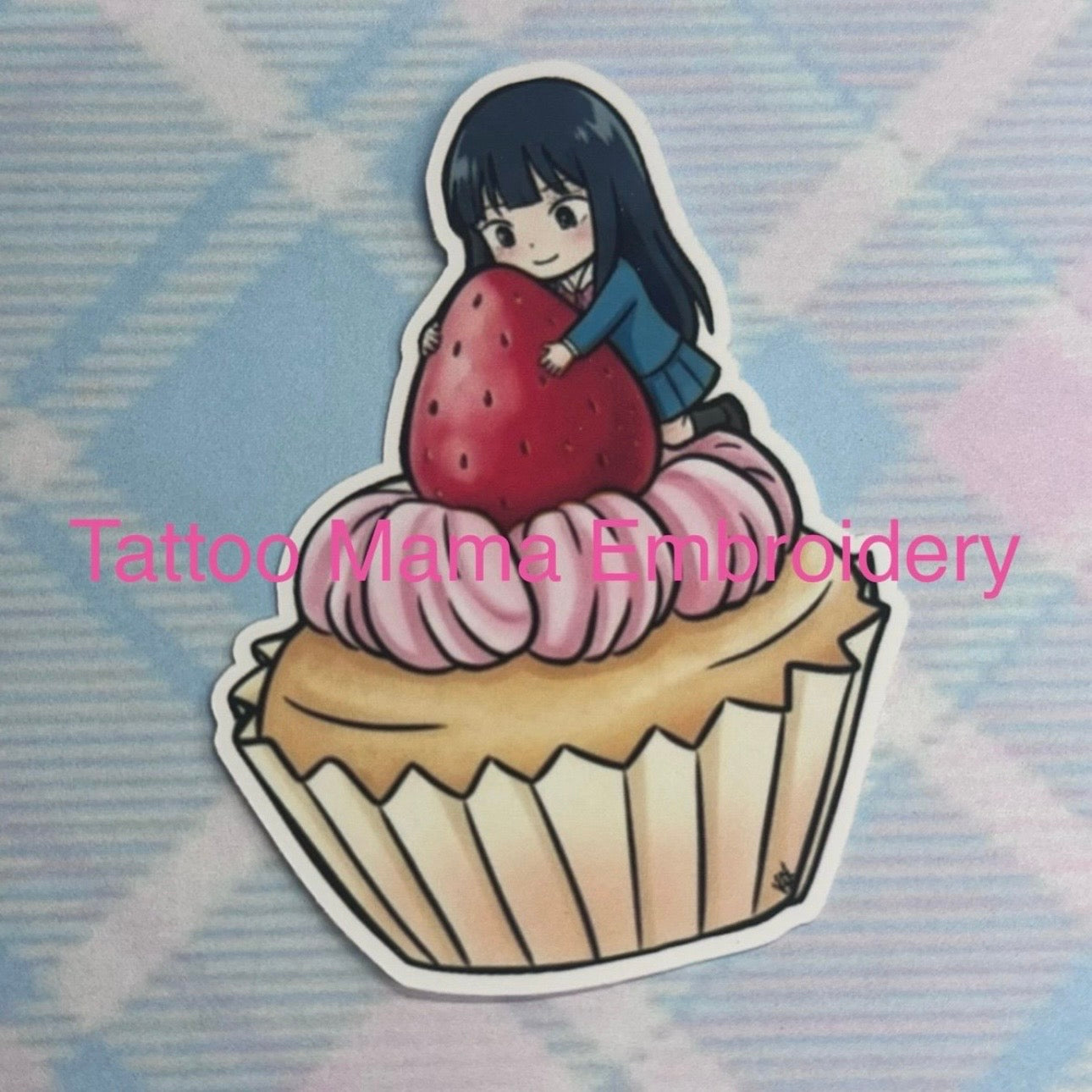 Strawberry Cupcake Sticker
