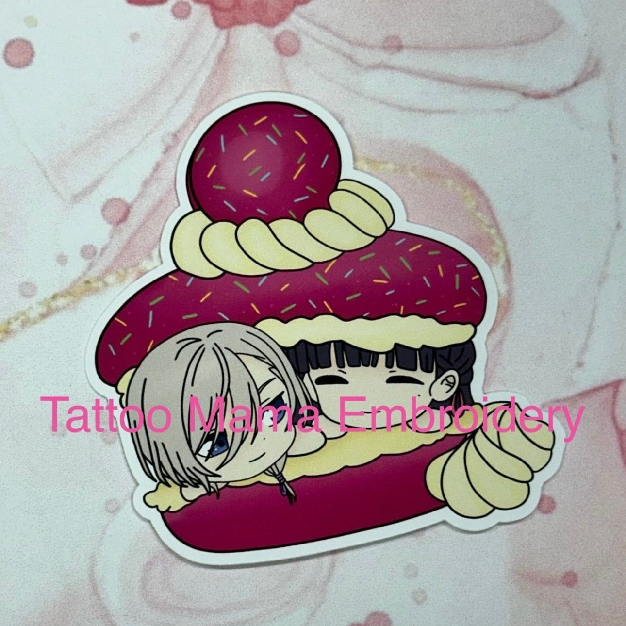 Pink Pastry Sticker