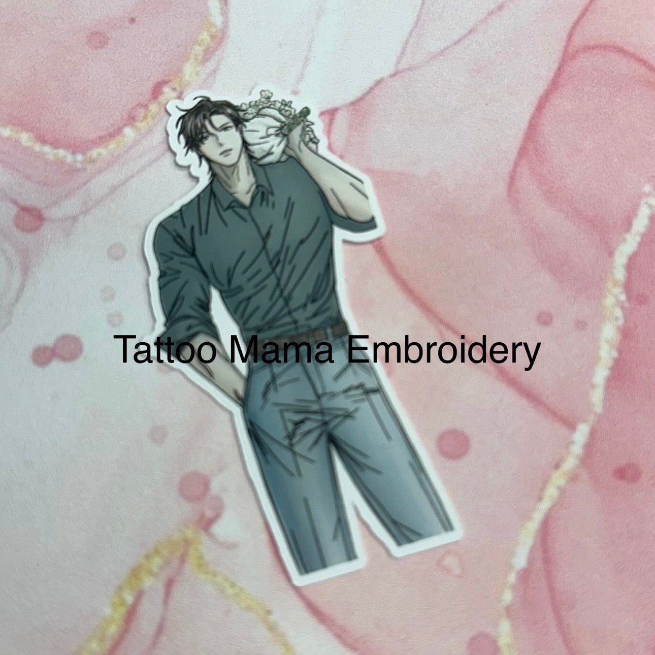 Here for Our Date Sticker