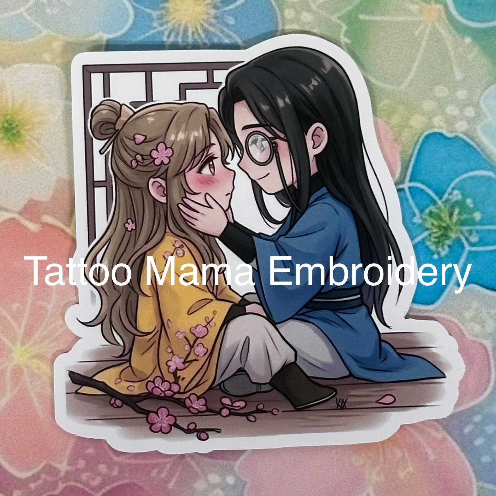 Steampunk Couple Sticker