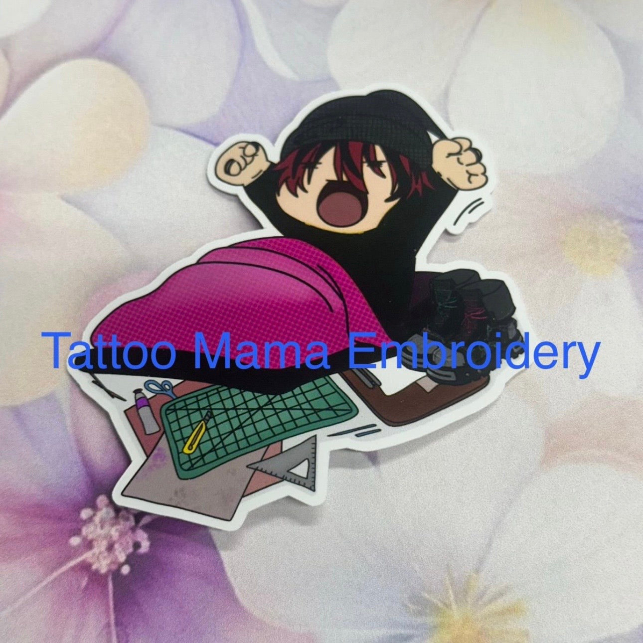 Sleepy Fashion Student Sticker