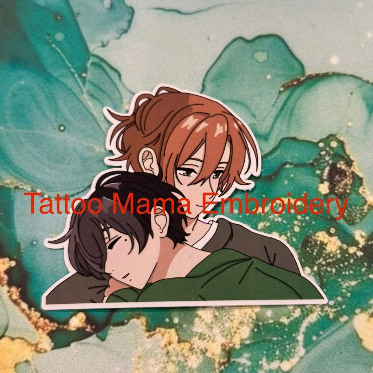 Sleepy Couple Sticker