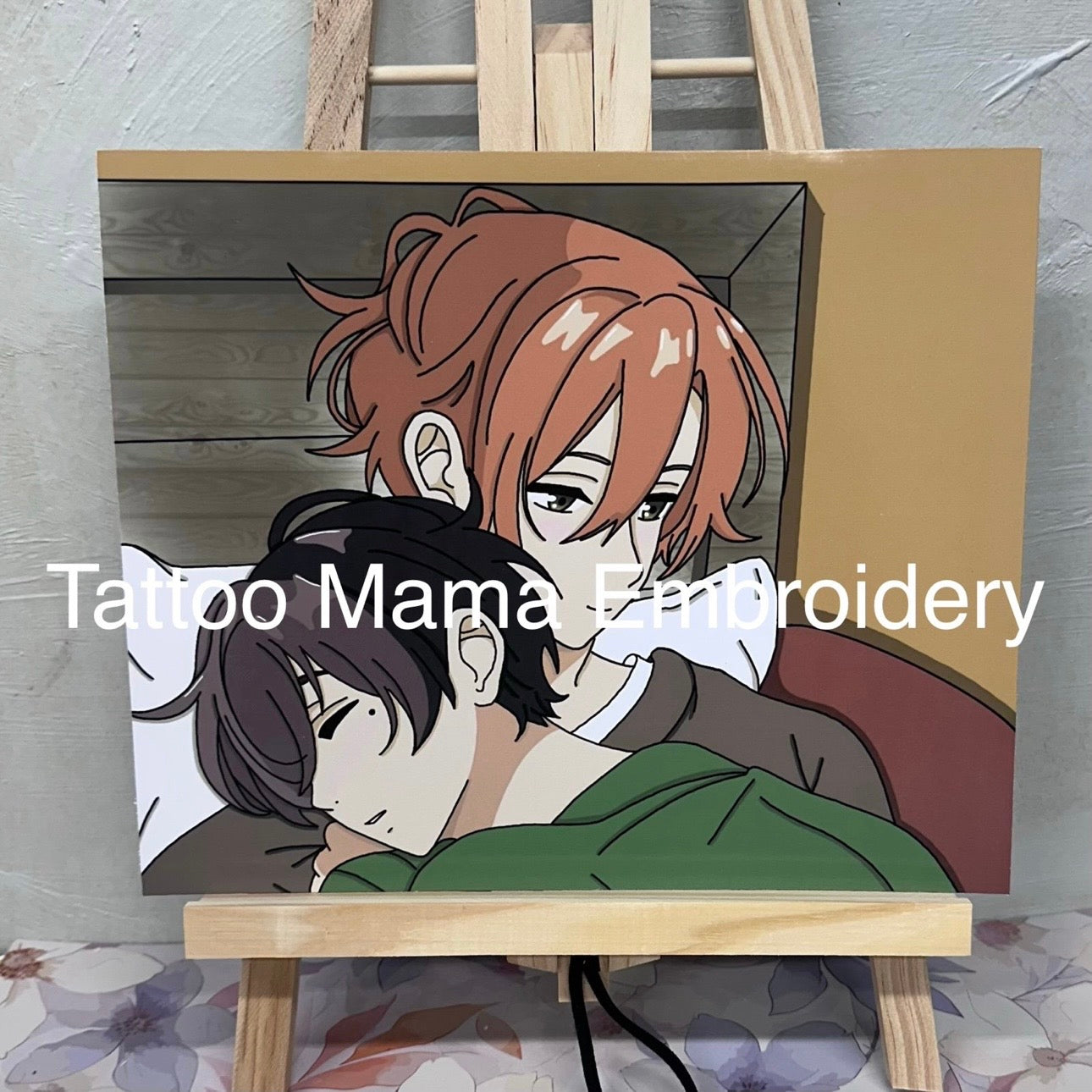 Sleepy Couple Print