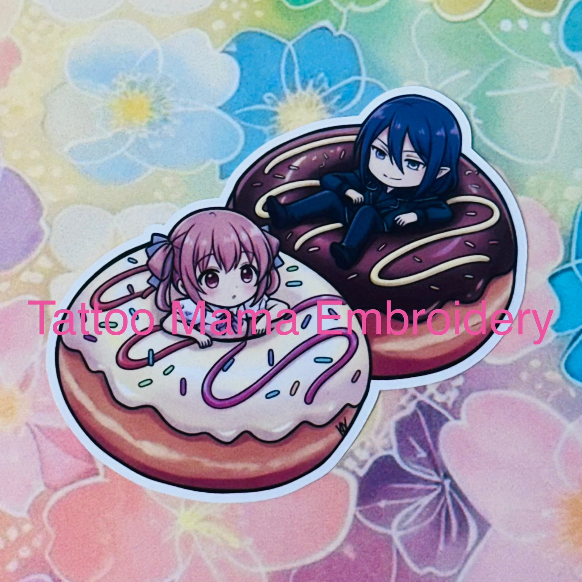 Donut Couple Sticker