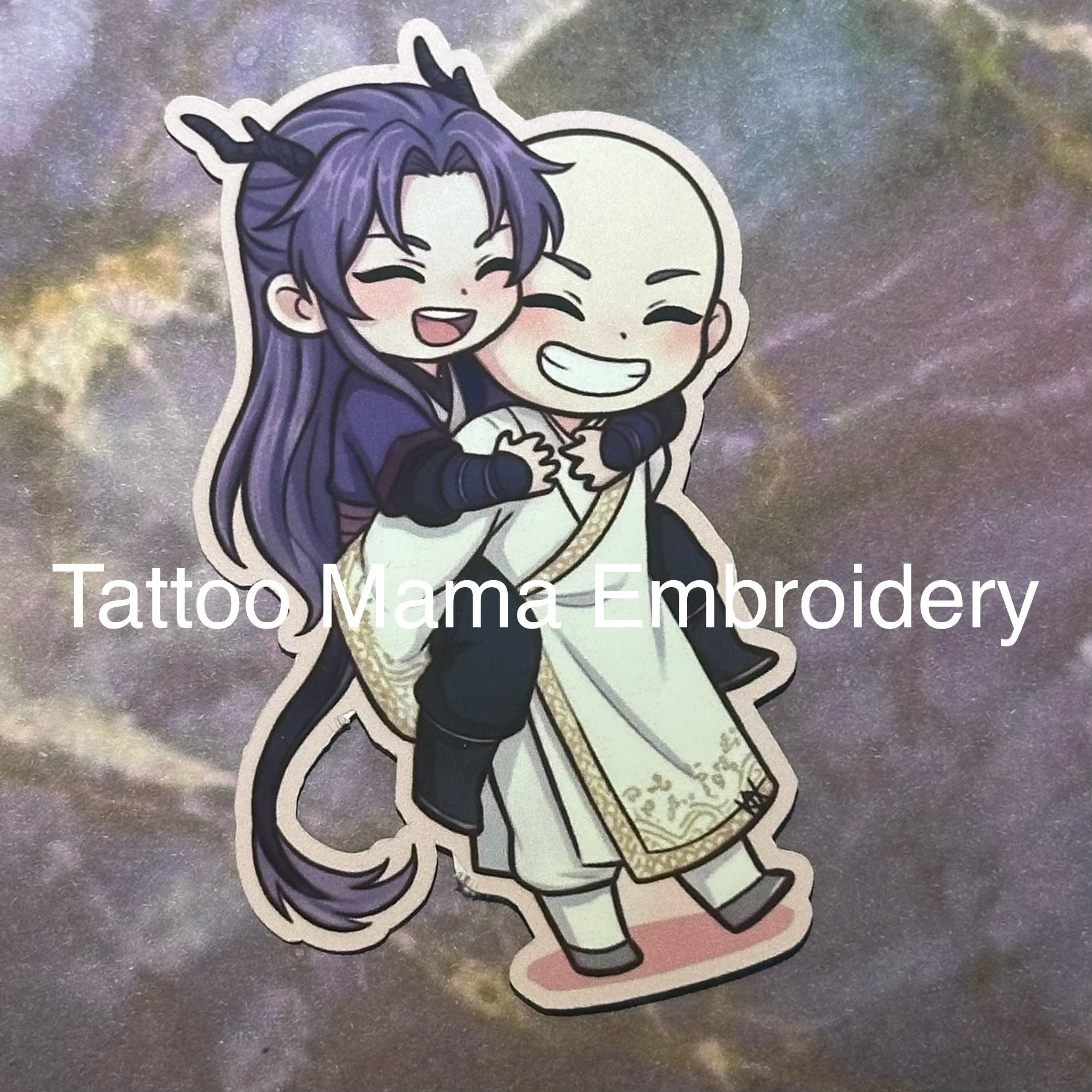 Happy Bald Donkey Sticker